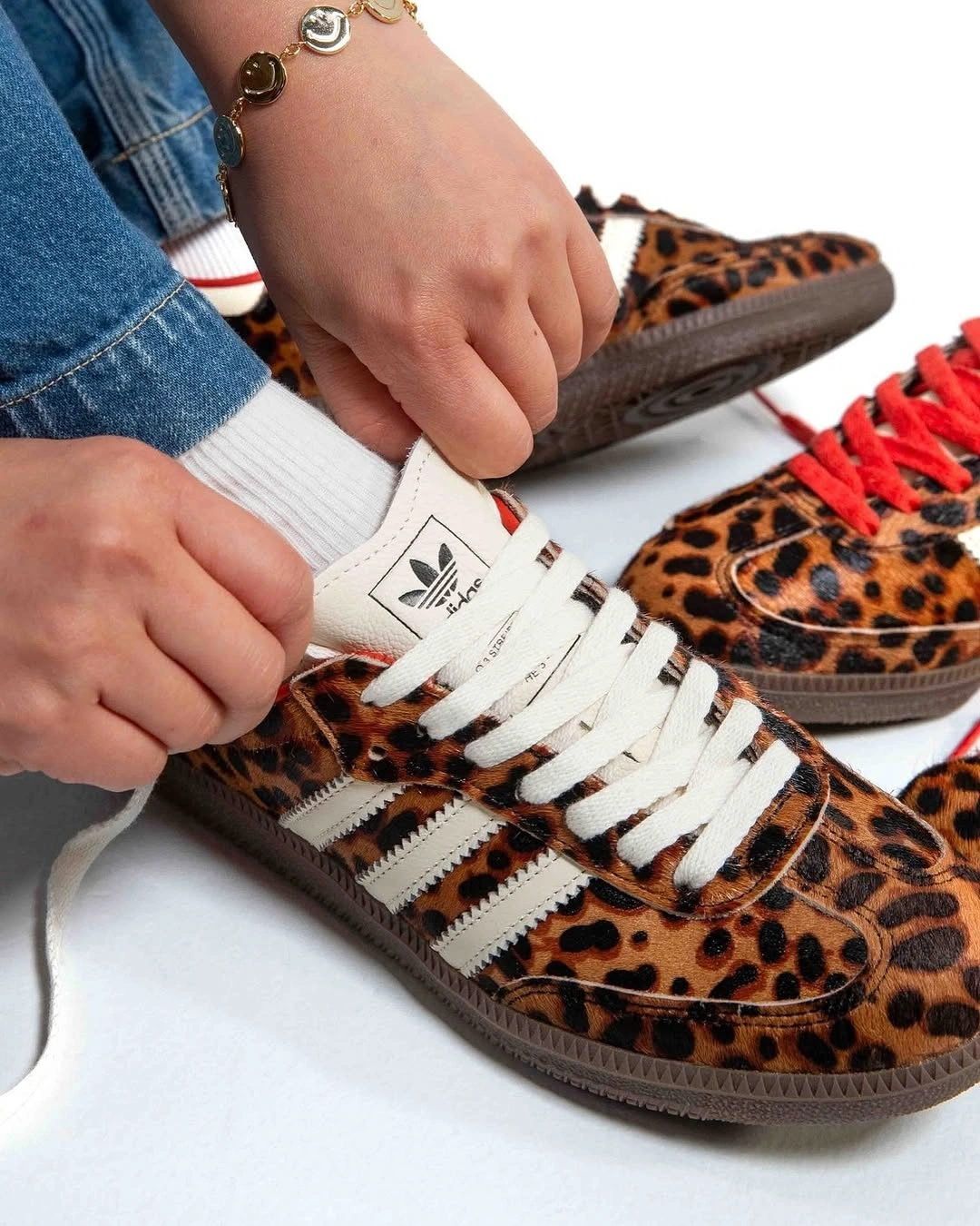 adidas samba leopard print