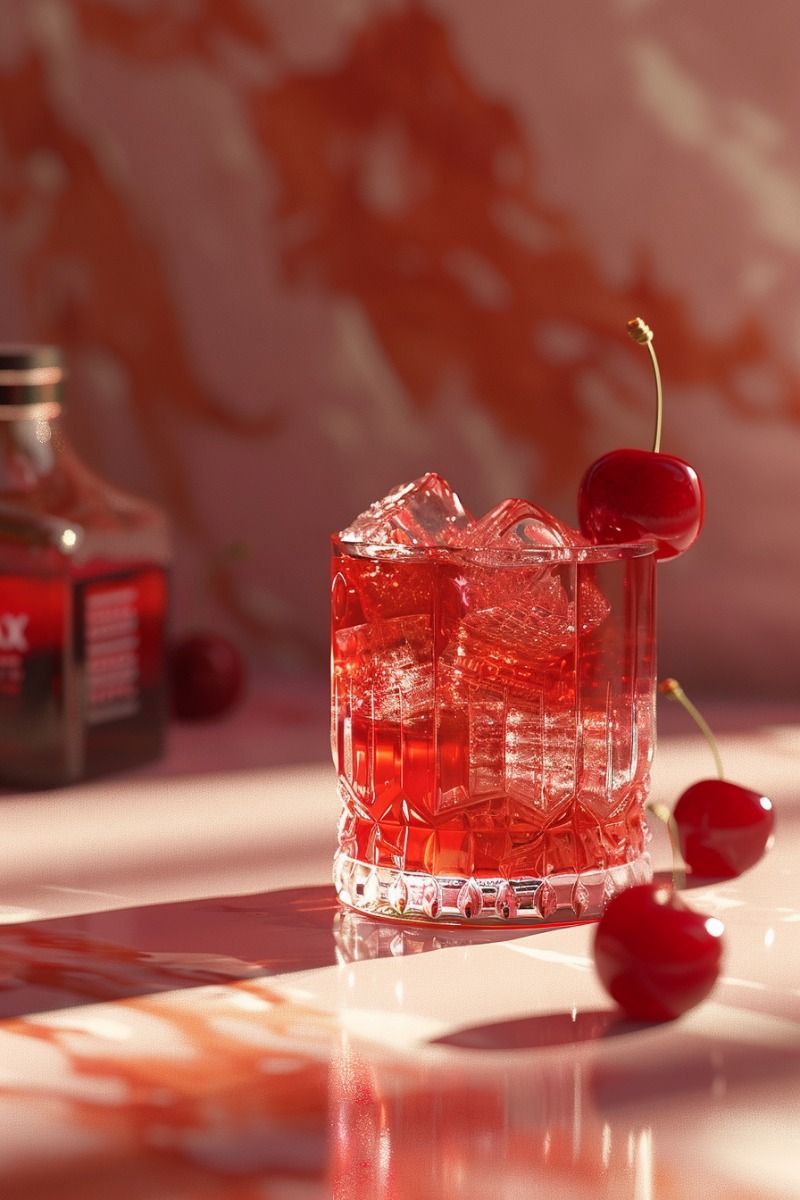 Cherry Sparkle Mocktail