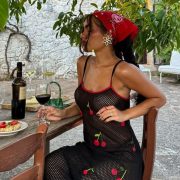 cherry print, trešnje