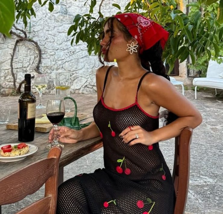 cherry print, trešnje